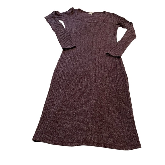 Wilfred Free Artizia Rib Knit Sweater Dress-MIDI,Scoop Neck-Size Medium - Picture 4 of 11